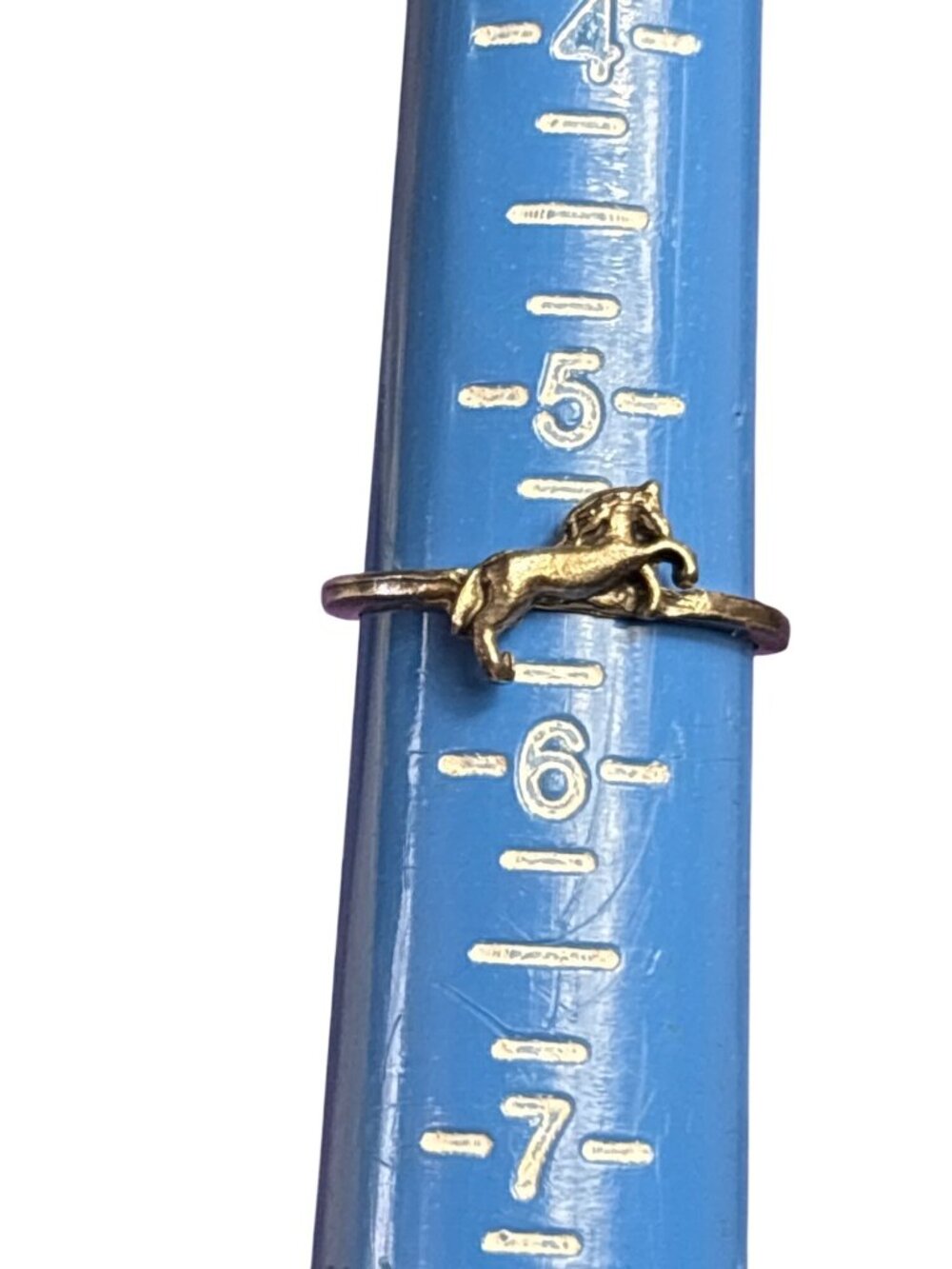 Silvertone Horse Ring Size 5.5